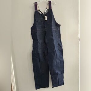 J.B. Goodhue BNWT Dark Denim Overalls Size 44 Vintage Unisex Work Wear Jeans